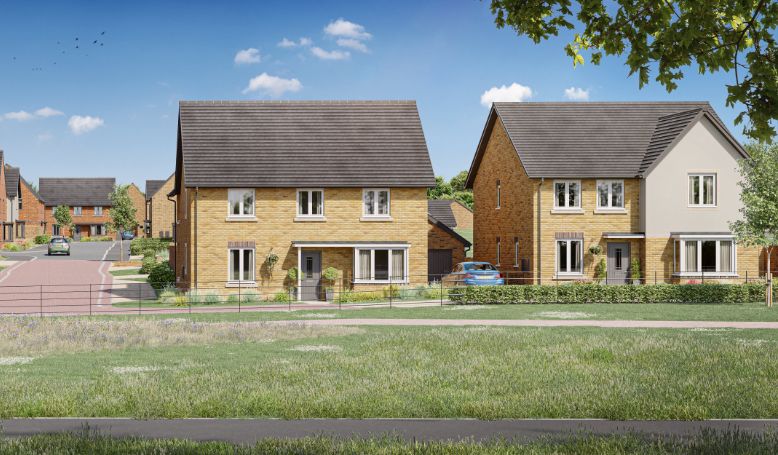 David Wilson houses at Wintringham St Neots