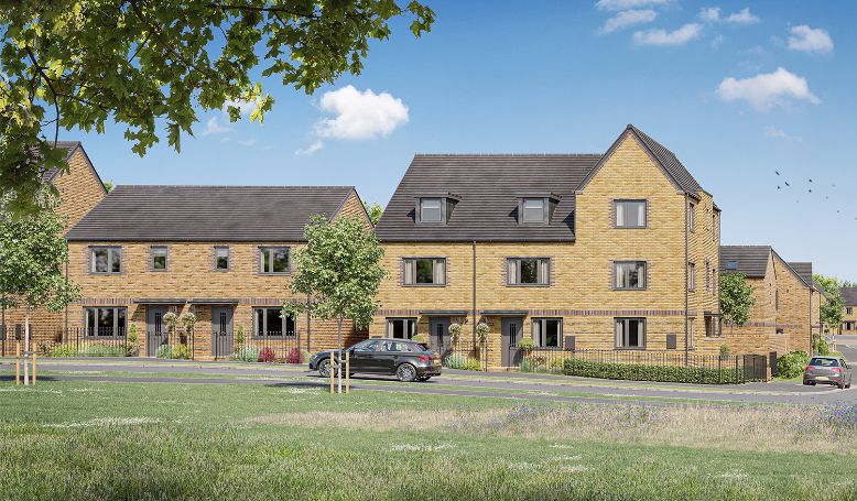 Barratt houses at Wintringham St Neots