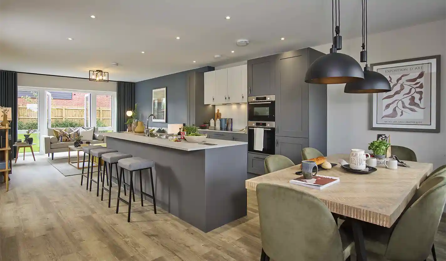 Kitchen-dining room in a Stonebond home.