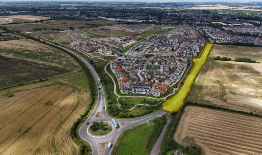 Cambridge Road Work Aerial photo